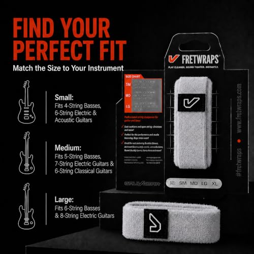 Image of Gruv Gear FretWraps HD 'Stone' String Muter 1-Pack , Large, White