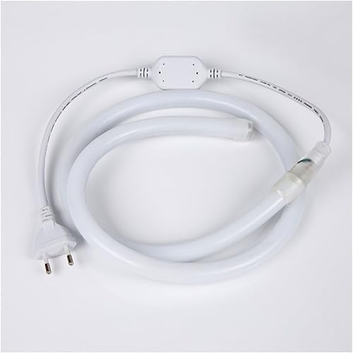 Tira de luz LED de neón de alto voltaje de 16.4 ft, 220 V, resistente al agua, 0.551 in, redonda, 360 grados, para todo el cuerpo, luminosa, de 12