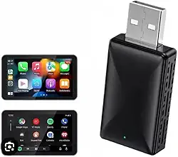 Adaptador Android Auto e CarPlay Sem Fio, Conversor de Conexão Wireless, Compatível com iPhone e Android