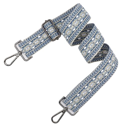 Image of LEMEDE Purse Strap Adjustable Replacement Crossbody Bag Straps Retro Jacquard Embroidery Shoulder Straps for Shoulder Bag