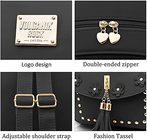 Image of floki Fashion Girls 3-PCS Fashion Cute Mini Leather Backpack sling & pouch set for Women