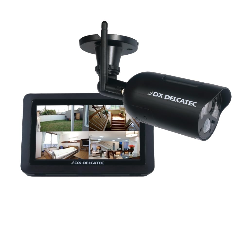 防犯カメラ ワイヤレス モニター付き 屋外 防犯カメラセット ダブルアンテナ 黒 Amazon.co.jp: DXアンテナ 防犯カメラ ワイヤレスHDカメラ