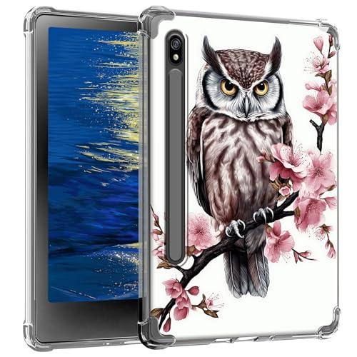 GFRGTFHYT Transparente Schutzhülle für Samsung Galaxy Tab S8 Plus 2022/S7 FE 2021/S7 Plus 2020, 31,5 cm (12,5 Zoll), schlank, leicht, weich, TPU, transparente Rückseite, Schutzhülle für Galaxy Tab S7