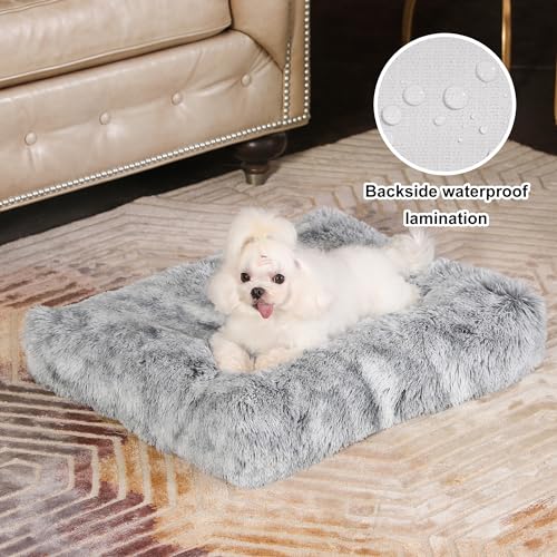 Bedfolks IDGS Waterproof Dog Crate Bed,Plush Dog Bed thumb #1