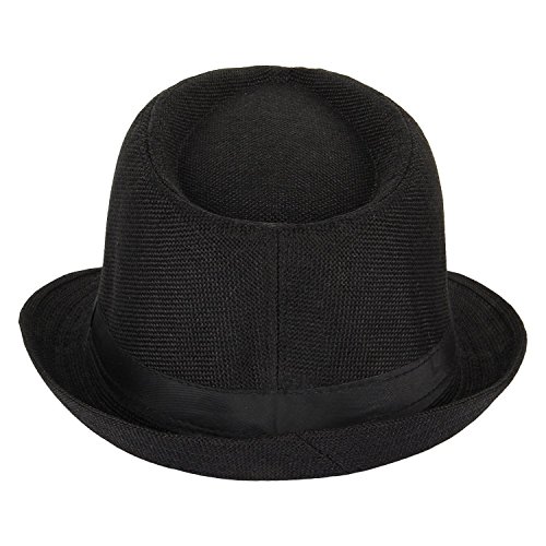 Zacharias Men's Black Fedora Hat Amazon.in Clothing & Accessories