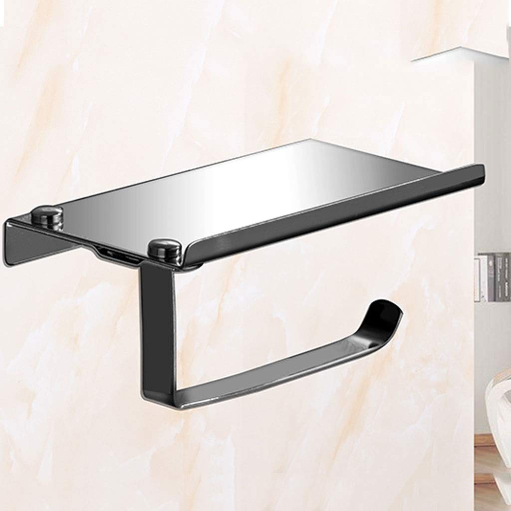 FFOCCO Estante de baño de Acero Inoxidable Simple, portarrollos de Papel higiénico, Accesorios de baño Present
