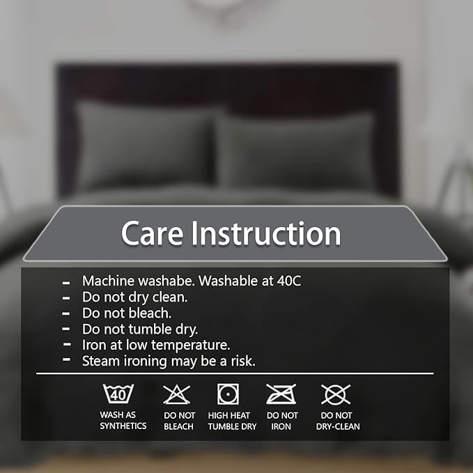 Image of Amazing Super Soft Double Bed Woollen Quilt Cover, 310TC Warm Duvet Cover, Woolen Duvet Cover /Rajai Cover /Blanket Cover /Quilt Cover King Size=90x100 Inches, Winter Blanket Cover (Dark Gray)