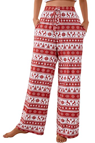 Image of X-Image Women Comfy Casual Pajama Pants with Pockets & Drawstring