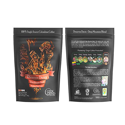 Geek Grind Dwarven Dawn Café en Grano Bolsa 12oz miniatura 2