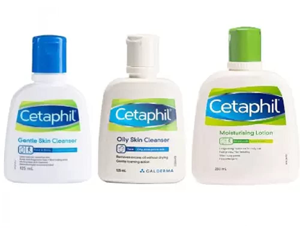 Cetaphil Gentle Skin Cleanser 125ml+Moisturising Lotion 250ml+Gentle Skin Cleanser For All Skin Type 125ml (3 Items in the set)-picture-40