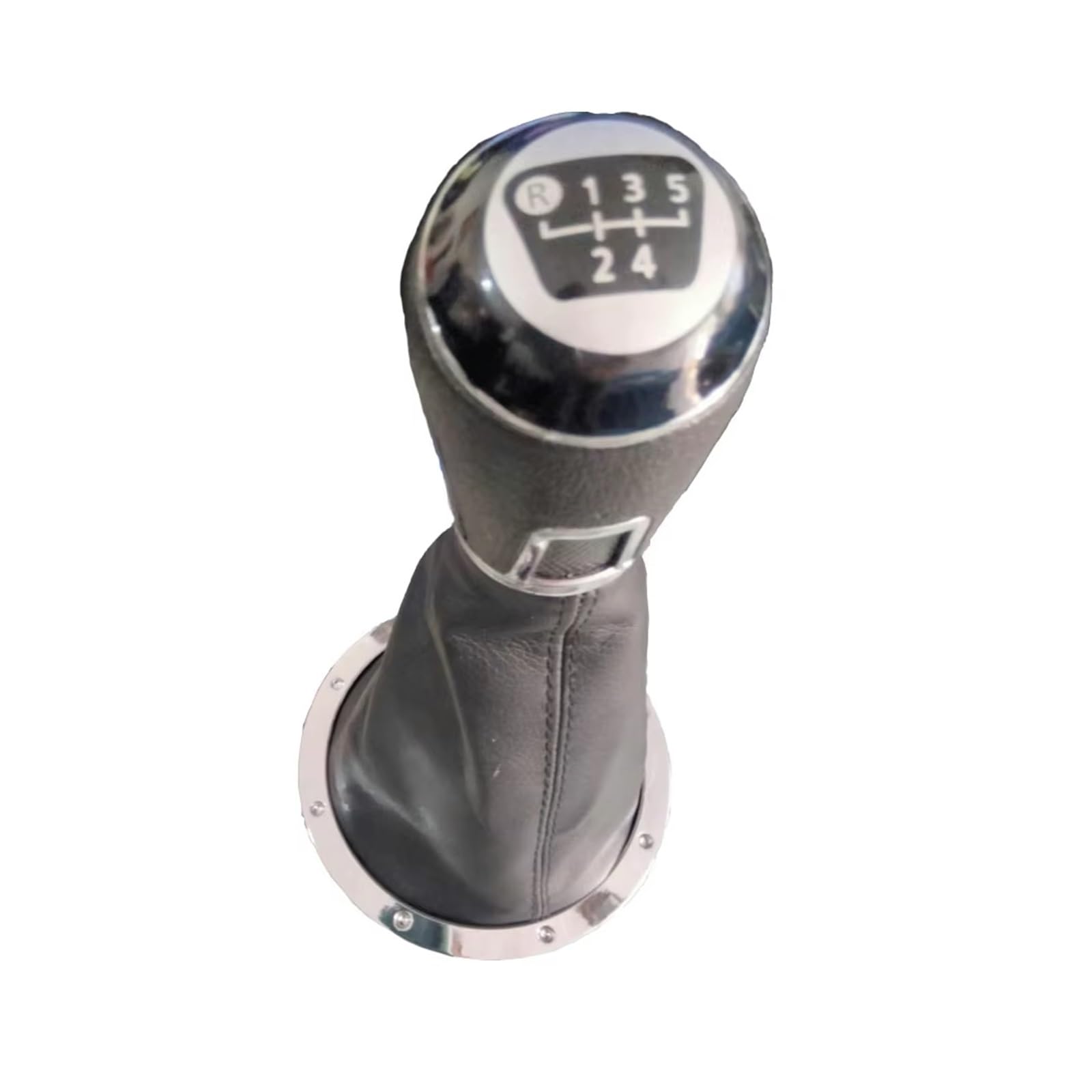 WYLWSHA Shift Gear Knob Cover for VW for GOL for Pointer for Saveiro for Parati 2004-2010 5/6 Speed Car Gear Shift Knob Boot Lever Gaiter(5 Speed)