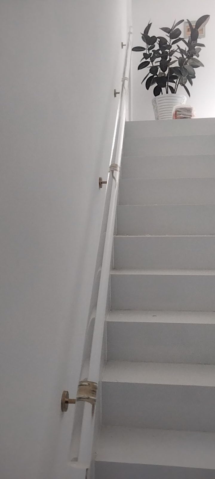 Kit de barandilla acrílica transparente para escaleras de interior, longitud de 3 pies a 20 pies con soportes (180 cm), solución de seguridad moderna