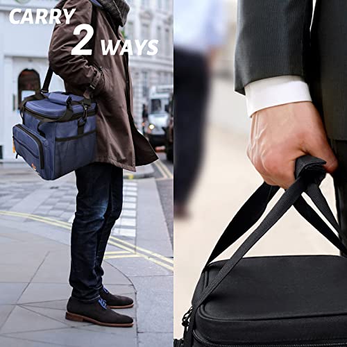 Cactour Large Lunch Bag For Men - Insulated Mens Lunchbox For Work Office Picnic 24-Can (15L) Collapsible & Leakproof Cooler Bag With Adjustable Shoulder Strap For Adults （Black） #TOP1