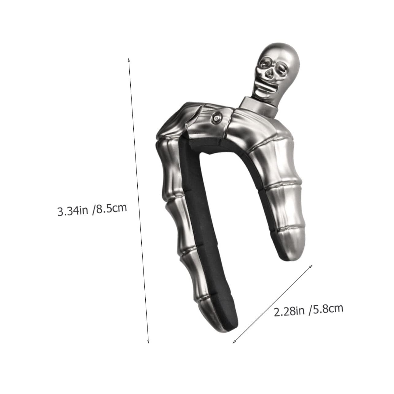 3 Piezas cejilla de guitarra delicada Accesorio musical Pinza de guitarra cejilla de calavera cuello de cejilla de ukelele capo de de calavera Aleación de zinc TOYANDONA
