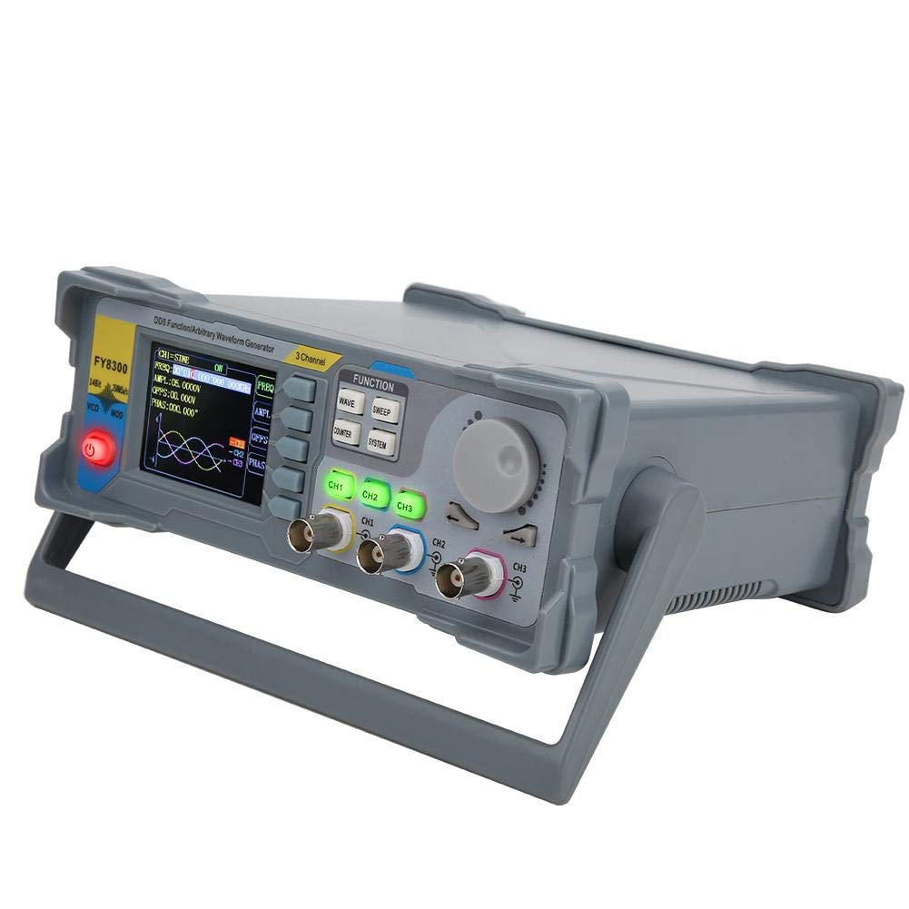FY8300 Signalgenerator Frequenzgenerator 3 Kanal Funktionsgenerator 30 MHz 250 MSa/s 14 Bit Arbitrary Waveform 4 Kanal TTL Pegelausgang(FY8300-30M EU Plug 100-240V)