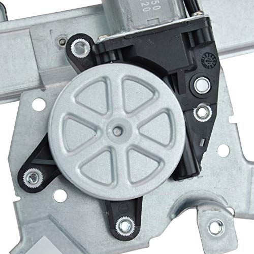 Image of TRQ Rear Left Power Window Regulator & Motor Assembly Drivers Side Compatible with 2004-2005 Chevrolet Classic 1997-2003 Malibu 1997-1999 Oldsmobile Cutlass