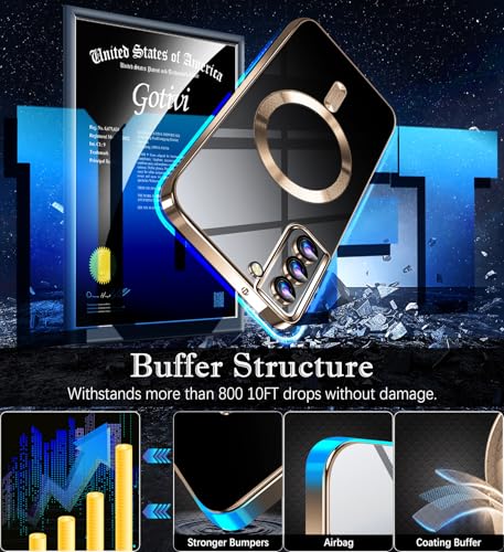 Funda para Samsung S22+ Plus con imán integrado y trasera delgada suave a prueba de golpes 2
