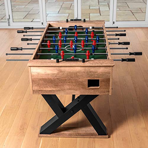 Pinpoint Foosball Table | Foosball Game Table | Game Table For Foosball | Soccer Table For Soccer Games | 55In Length Regulation Size Foosball Table For Kids & Adults #TOP1