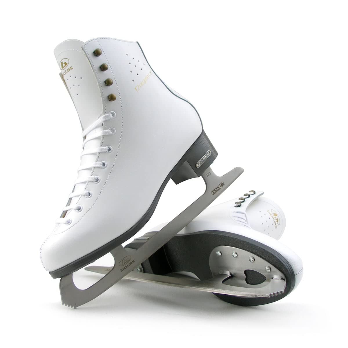 Botas - Modèle : 325 / Patins à glace pour filles, enfants/couleur : blanc/graphite, adulte 5,5