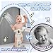 FELITH Baby Shower Stand, Adjustable Height with Anti-Slip Base, Ergonomic Baby Standing Bath Support, Portable Foldable Bath Stand for Infant Safety, Bath Essentials for Infants (Gray)
