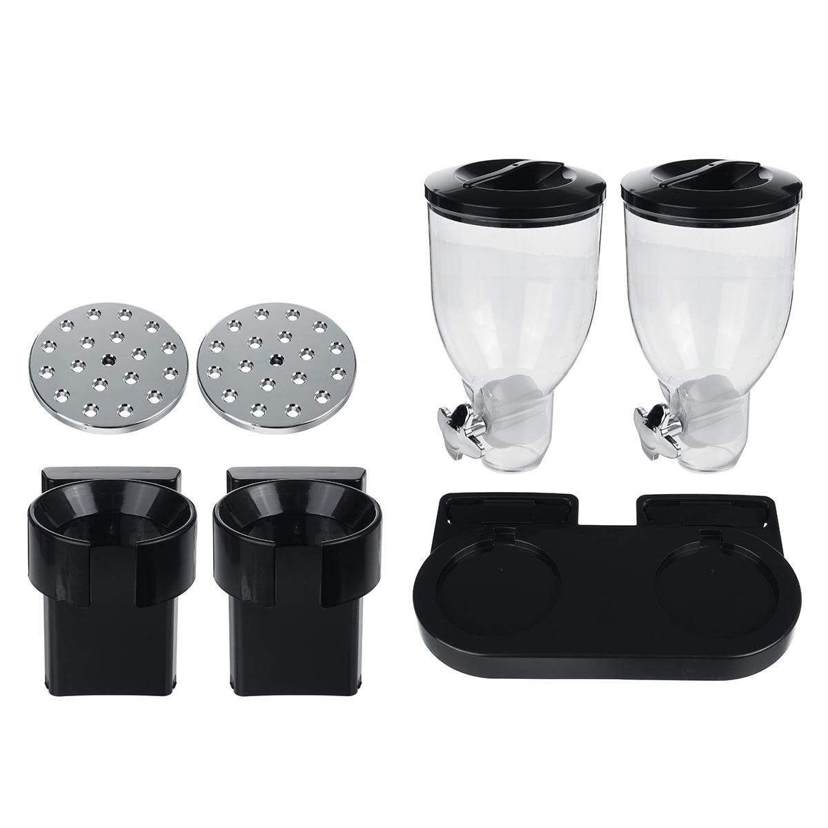 Dispenser doppio di cereali Dispenser di alimenti secchi Contenitori per cereali Contenitori per alimenti di farina d'avena Dispenser di alimenti Bottiglia Multigrains Scatola di