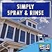 30 SECONDS Outdoor Window & Screen Concentrated Cleaner for Glass, Patio Doors, Fiberglass, Furniture - No Screen Removal Required, Spray & Rinse - Refill for Hose End Sprayer Bottles, 1.1 Gallon