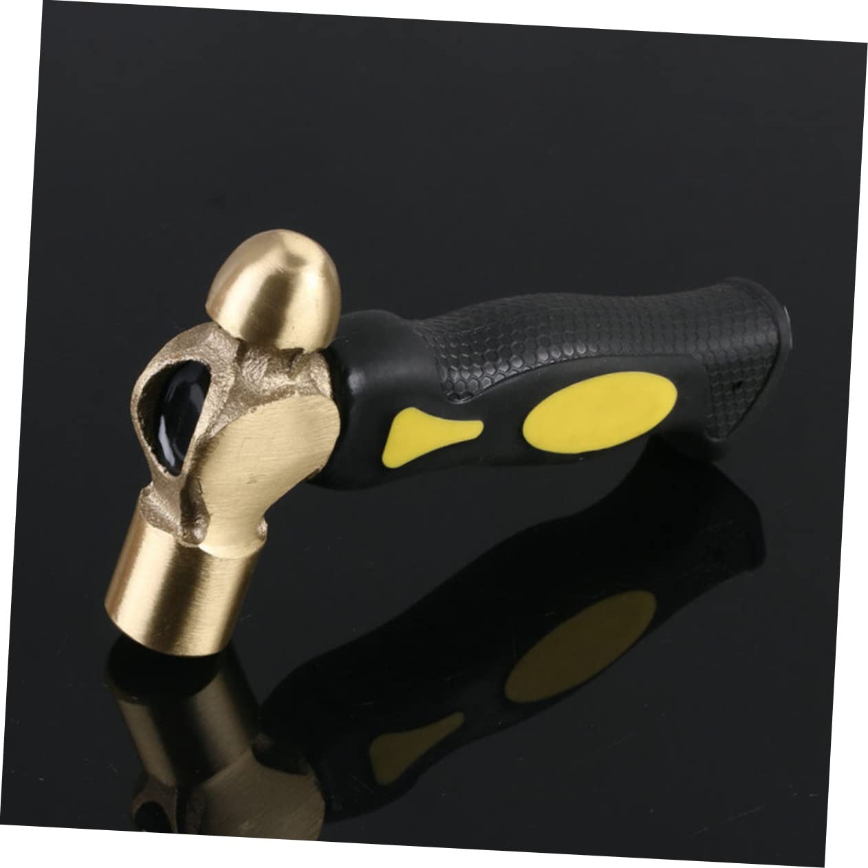 Mipcase Martillo De Latón Martillo De Doble Cabeza De Artesanía El Joyeros Carpintería Sello Doble 1Lb De Cobre De Metal Aluminio Negro Bronce