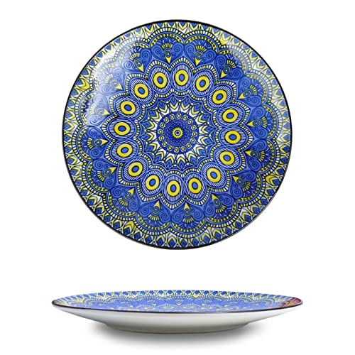 One Ceramic Dinner Plate Japanese Style Crockery Abstract Design ...