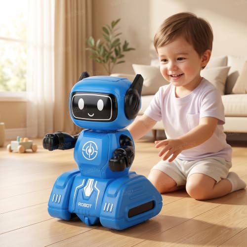 Image of Zest 4 Toyz Push and Go Robot Toy for Kids Inertia Driving Swinging Action Educational Robot Car Toy Indoor Outdoor Fun Gift for Boys and Girls 12 Months + (Pack of 1) Random Color