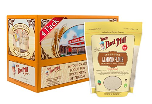 Image of Bob's Red Mill Blanched Almond Flour, Finely Sifted - 2 Pound (Pack of 4) - Non-GMO, Gluten Free, Paleo, Vegan, Keto Friendly