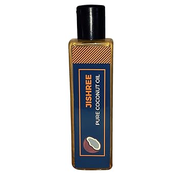JiShree Coconut Oil for skin and Hair | GHANI FRESH Coconut oil for massage | Coconut oil for Hair | Coconut Skin Oil | Coconut Hair Oil - 200ml