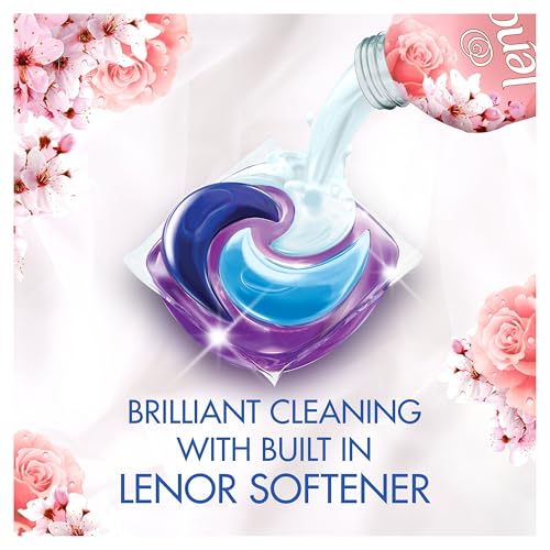 Bold Platinum PODS® Washing Liquid Laundry Detergent Capsules 104 Washes (52x2), Cherry Blossom & Rose Water, Extra Stain Femoval, With Built-In Lenor Softener - Image 5