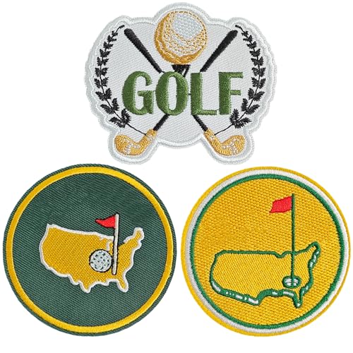 Golf Patch Golf Iron on Patches for Hats Shirt Jacket Bag Sport Decal Gift