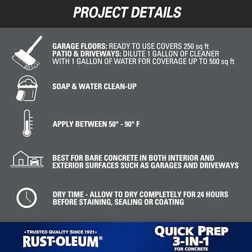 Rust-Oleum Quick Prep 3-in-1 Cleaner Degreaser and Etch, Gallon - image 6