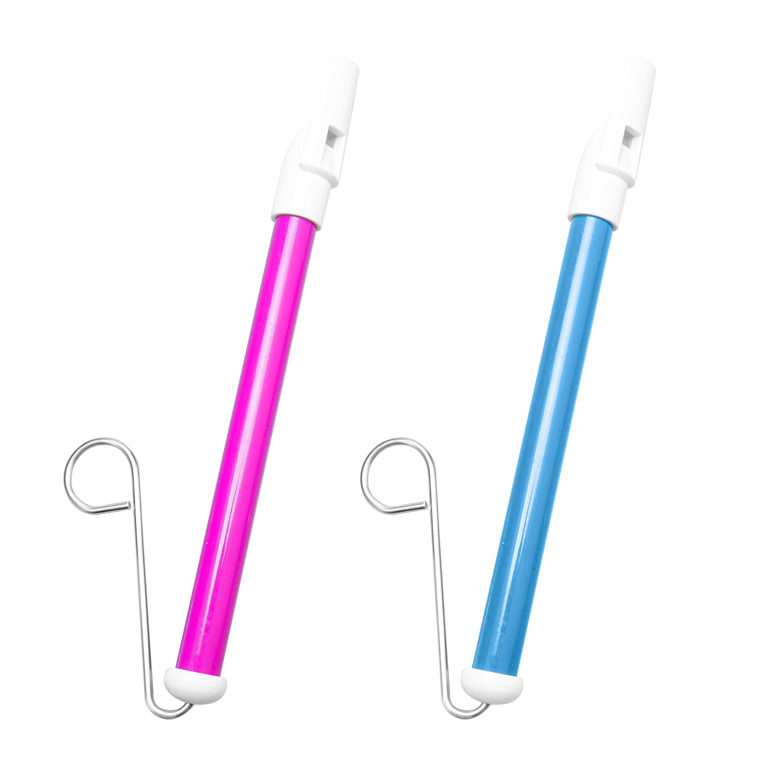 Rumyve 2Pcs Slide Whistles for kids,Durable Fun Sliding Whistles with Stainless Steel Sliding Rods,Educational Musical Instrument Whistles for Children Training Parent-Child Party Games School Prizes