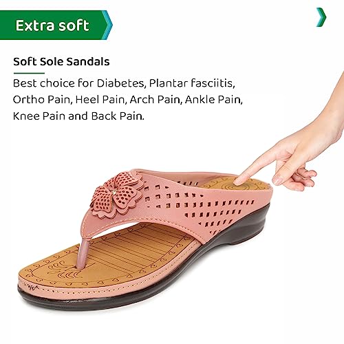 Image of ORTHO JOY Fancy doctor slippers | Soft chappal for women | Comfortable Footwear for women