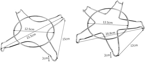 Miniatura 9 de Alipis Soporte auxiliar para quemador de olla de leche, soporte de wok, soporte de metal para ollas de cocina, soporte de cocina Hierro