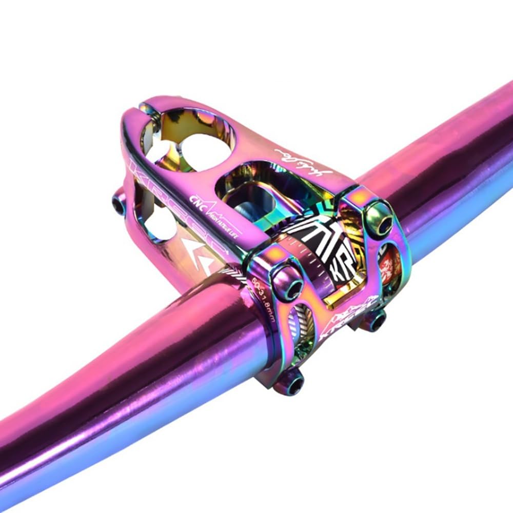 FukkeR 31.8mm MTB Riser Lenker Fahrradlenker Extralanger 780mm Aluminiumlegierung Leichter Fahrradlenker Sportlich Riser Bar Rise 30mm for Fahrrad City Bike(Multi-Colored(Blue)) Sport & Freizeit