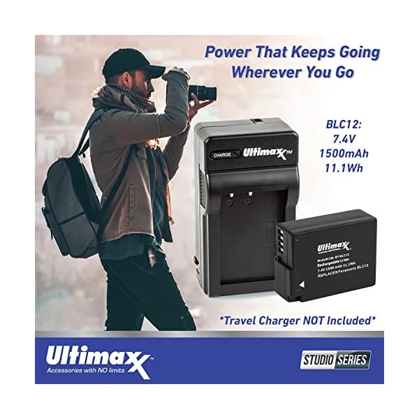 Ultimaxx Essential Panasonic Lumix G95 Hybrid Mirrorless Camera Bundle (Body Only) - Includes: 64GB Ultra Memory Card, Ultra-Bright LED Light Kit, Water-Resistant Sling Backpack & More (21pc Bundle) - Image 5