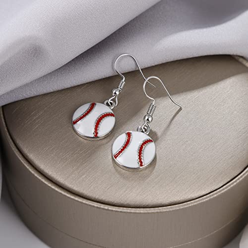 Sport Ball Dangle Earrings, Football, Basketball, Soccer, Volleyball, Baseball Earrings for Women Fans4