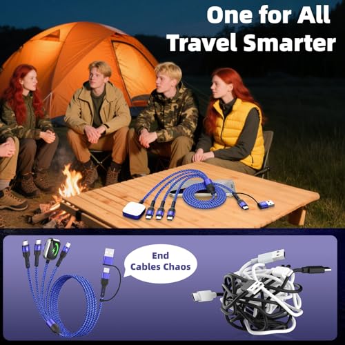 Cruise Travel Essentials 3 Type-C Ports 4 in 2 Multi Charging Cable - image 3
