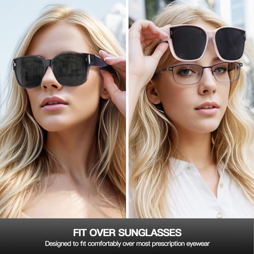 Xfeel Sunglasses Over Prescription Glasses for Women Polarized Fit Over Sun Glasses with UV Protection2