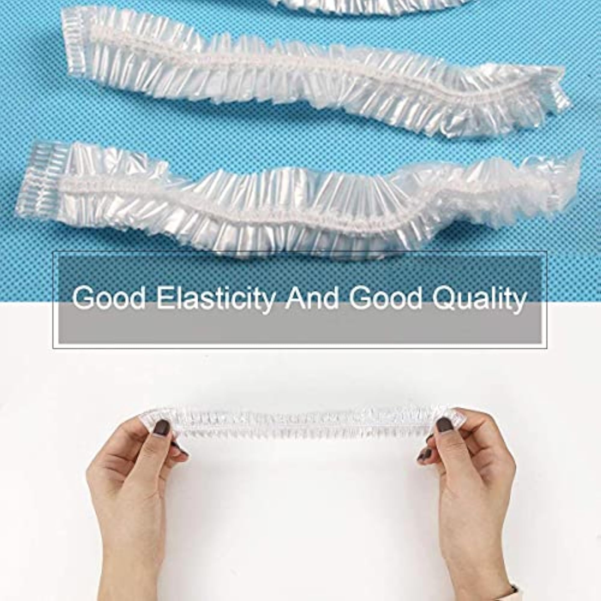 Set of 100 Disposable Waterproof Shower Caps