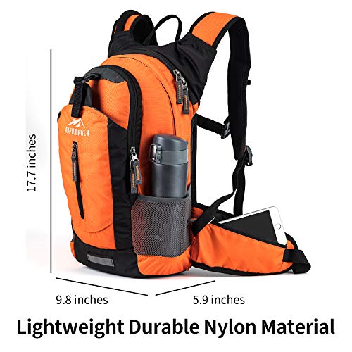 RUPUMPACK Insulated Hydration Backpack Pack with 2.5L BPA Free Bladder, Lightweight Daypack Water Backpack for Hiking Running Cycling Camping, Commuter, Fits Men, Women, Kids, 18L