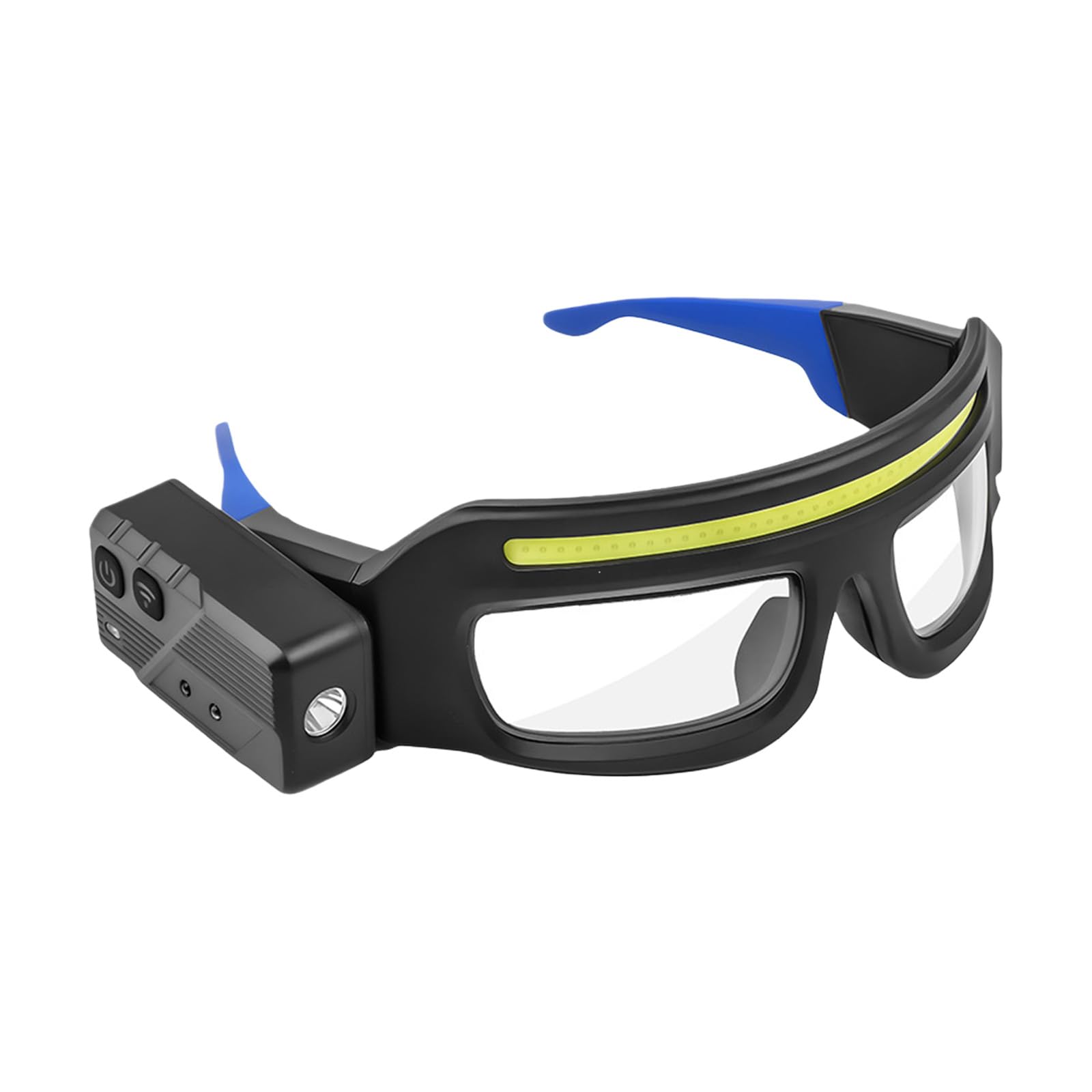 Kaeltsyn USB C Rechargeable Lighting Glasses Featuring Motion Sensors Touch Control 5 Modes for Fishing Running Camping Outdoor Motion Sensors Lighted Glasses
