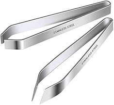 Fish Bone Tweezer Pliers Remover Tool Stainless Steel Precision Tweezer for Cooking Kitchen Gadget Pulling Out Silver 2pcs, Fish Bone Tweezers, Fish Bone Tongs, Fish Bone Clip