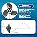 VRIWOY 13 1/2×15 13 1/4×17 OEM Upgrade Aluminum Outboard Moto Boat Propeller fit Honda Engines 60-130HP,15 Spline Tooth RH 60HP 75HP 90HP 115HP 130HP (13 1/2×15 OEM,58130-ZW1-015AH)