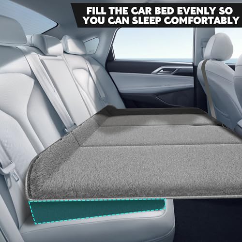 BALAPET Car Seat Wedge Cushion Car Back Seat Gap Filler is Used to Fill The Rear Seat of The Car to Adjust The Flatness of The Seat,Comfortable to Sleep, Suitable for Car Backseats,Truck Trunks,Camp by BALAPET - Used condition - Image 3