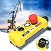Waterproof Industrial 2 Buttons Remote Control Push Button Switch with Emergency Stop for Electric Crane Hoist Pendant Control Station