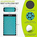 ProsourceFit Acupressure Mat and Pillow Set for Back/Neck Pain Relief and Muscle Relaxation - Image 2